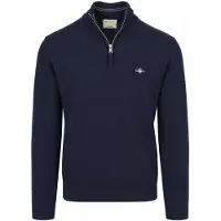 Gant Pull Demi-Zip Laine d’Agneau Marine