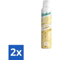 Batiste - Hint of Colour Hellblond - Shampooing sec - Rafraîchit et revitalise les cheveux blond clair - 200 ml - Pack avantage - 2 pièces