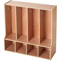 Vevor Vestiaire 4 Enfants Ouvert