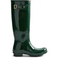 Hunter pour femme. FRW0002262 Bottes de pluie Original Tall 170th Anniversary vertes (37), Plat, Boucle, Casuel, PVC