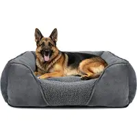 Merkloos Solidchoice - Lit pour chien de grande taille, XXL, lavable et confortable, dimensions : 106 x 80 x 23 cm
