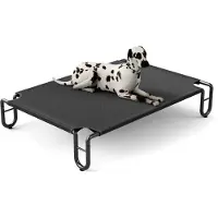 Merkloos Omgoods - Lit surélevé pour grands chiens, adapté pour une utilisation intérieure et extérieure