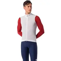 Castelli Hommes, Veste de cyclisme, Espresso 2 Vest (M), Blanc, Noir, M