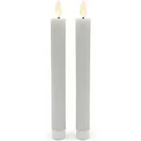 Relaxdays 2 bougies LED en cire (2x)