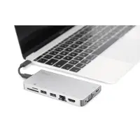 Digitus Station d'accueil USB-C VGA GigE - DA-70866 - 4K Ultra HD - Power Delivery 3.0