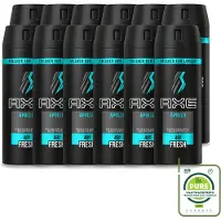 Axe 12 sprays corporels déodorants Apollo - 150 ml - Lot de 12