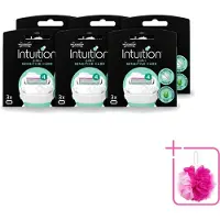 Wilkinson 6 lames de rechange Intuition Sensitive Care, adaptées aux peaux sensibles - Pack économique - 6 pièces