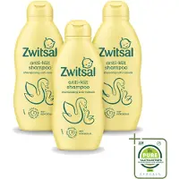 Zwitsal 3 flacons de shampooing pour bébé Anti-pellicules, 200 ml chacun - Lot de 3