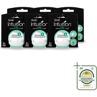 Wilkinson 6 lames de rechange Intuition Sensitive Care, adaptées aux peaux sensibles - Pack économique - 6 pièces