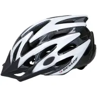 Dunlop Casque de vélo VTT pour homme et femme , blanc et noir, taille S (53-55 cm)