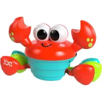 Bright Starts Jouet crabe rampant musical interactif , rouge, 15 x 16 x 26 cm