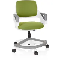 Hjh OFFICE Chaise tournante pour enfants KID FLEX Chaise de bureau pour enfants réglable en hauteur avec accoudoirs Tissu