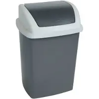 MAUL Poubelle MAULswing 10 l plastique 25 x 20 x 37 cm gris foncé