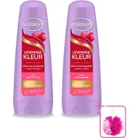 Unilever 2 x Après-shampoing Andrélon, couleur vibrante - 200 ml - Pack économique - 2 pièces