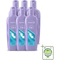 Unilever 6 bouteilles de shampooing 2-en-1 Andrélon - 450 ml - Lot économique - 6 pièces