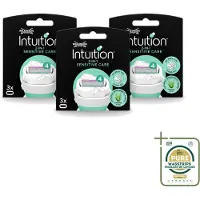 Wilkinson 3 lames de rechange Intuition Sensitive Care, adaptées aux peaux sensibles - Pack économique - 3 pièces
