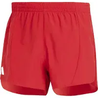 Adidas Pantalon de sport 'Adizero Essentials' rouge / blanc cassé