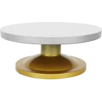 Merkloos Plaque tournante pour poterie - Plaque tournante professionnelle pour céramique - Plateau rotatif - Plastique renforcé fibre de verre - Antiadhésif - 33 cm