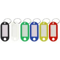 Westcott Porte-clés assortis, 200 pcs., Multicolore