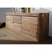 MASSIVMOEBEL24.DE MASSIVMOEBEL24 | Meuble TV 147x40 Palissandre teinté Smoked cherry TORONTO #100