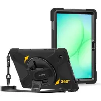 Crong Defender Plus - Rugged Case Samsung Galaxy Tab A11 109 (black) (Samsung Galaxy Tab A11+), Étui pour tablette, Noir