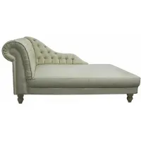 AEA Chesterfield Chaiselounge Liege Couch Sofa Ledersofa mit Kristallen