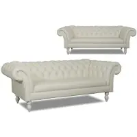 AEA Chesterfield Sofa Couch Stoff Sofagarnitur Textil 3 Sitzer Eu
