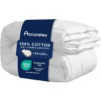Merkloos Couverture d'été, 155x220 cm, 250 g/m², 100% coton, 8 attaches d'angle, pour chambre à coucher
