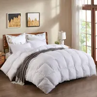 OEM Couette en duvet de canard, pour lit simple, 15 tog, douce, chaude, hypoallergénique
