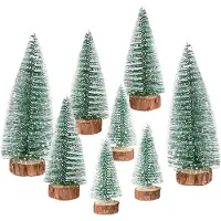 Sonstiges Mini sapin de Noël artificiel, lot de 8, tailles 10/15/20 cm, avec effet neige