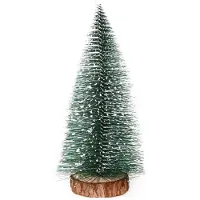 Sonstiges Arbre de Noël artificiel, mini, 40 cm, vert, en PVC/bois