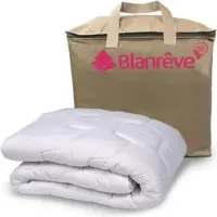 Merkloos Couverture de lit 140x200 cm, blanche, anti-acariens, pour lit simple, idéale pour les chambres d'amis