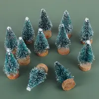 Sonstiges Mini sapin de Noël artificiel, lot de 12, hauteur de 5 cm