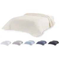 Merkloos Housse de couette en microfibre, couleur beige, pour chambre à coucher, dimensions 135/140/150-220 x 220 cm, en microfibre