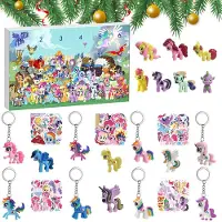 Dripio Calendrier de l'Avent pour les passionnés de chevaux, comprenant 24 articles, de couleurs variées
