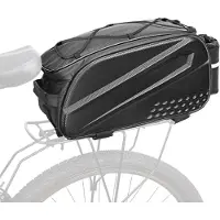 Merkloos Sacoche de vélo, porte-bagages, 10 litres, étanche, noir, pour les randonnées à vélo