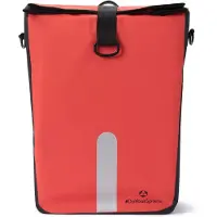 Merkloos Sacoche de vélo de 23 litres, étanche, de couleur rouge, avec bandoulière, pour vélo
