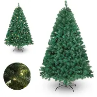 Vigevee Arbre de Noël , 180 cm, sapin artificiel avec 250 LED, 860 embouts, sapin artificiel avec 8 modes d'éclairage et support en métal