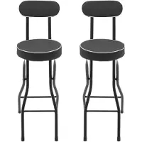 Merkloos Solidchoice - Ensemble de 2 tabourets pliants avec dossier