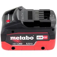Metabo LB 18 LTX BL Souffleur de feuilles sans fil 18 V brushless + 1x Batterie 5,5 Ah - sans chargeur