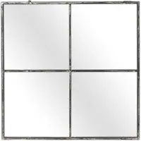 Pomax Miroir industriel carré 4 sections