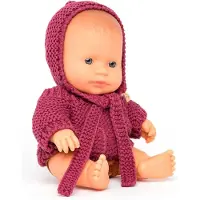 Miniland European Dressed Baby Boy Doll 21 Cm Rose Enfants