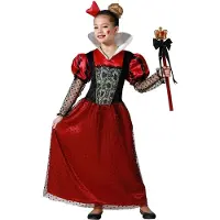 Atosa Queen Hearts Children Costume Rouge 10-12 Years Enfants