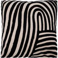 House Doctor Cushion, HDSky, Sand, Black (50 x 50 cm)