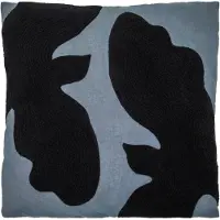 House Doctor Cushion, HDMiki, Aegean blue, Black (50 x 50 cm)