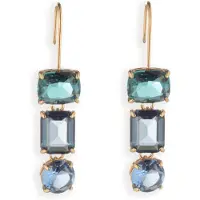Ralph Lauren Boucles d'oreilles 'ROSALINA' aqua / bleu clair / or