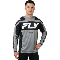 FLY Racing F-16 Long Sleeve Jersey Gris XL Homme