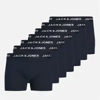 Jack & Jones Boxers Anthony par lot de sept hommes - Navy Blazer