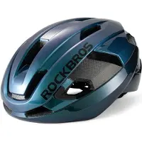 RockBros Casque de vélo LK-15 en fibre de carbone, 58-62 cm, bleu