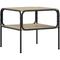 Syfax Table d'appoint Sonoma en chêne, 100 x 50 x 46 cm, en matériau composite bois